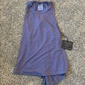 Tie back workout tank top